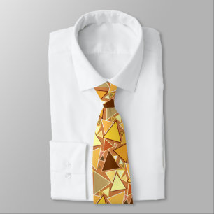 Mid-Century Modern Triangles, Mustard Yellow Tie