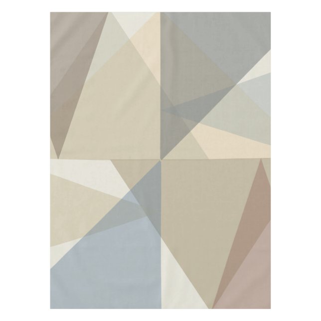 Mid Century Modern Triangles Tablecloth (Front)