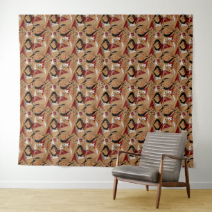 Mid-Century Modern   Vintage Fifties Style Tapestry