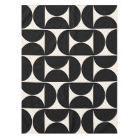 Mid Century Modern Vintage Pattern Black And White