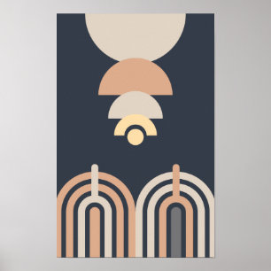 Mid century Modern Wall Art. Poster