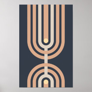 Mid century Modern Wall Art. Poster