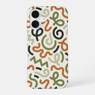 Mid-Century Modern Wavy Abstract Phone Case