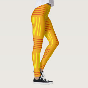 Mid-Century Modern Weave  Leggings