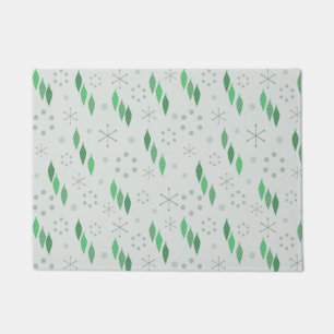 Mid Century Modern Winter Green Doormat