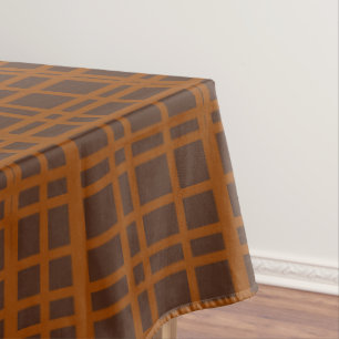 Mid-century Modern Woven Lines Minimalist Pattern Tablecloth