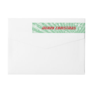 Mid-Century Modern Wraparound Return Address Label