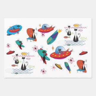 Mid Century Modern Wrapping Paper