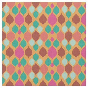 Mid Century Modern Yellow Geometric  Fabric