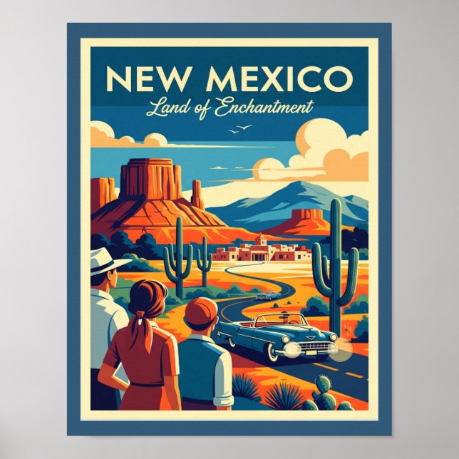 Mid-Century New Mexico Poster (Front)