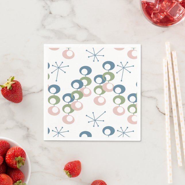 Mid Century Pattern Napkin (Insitu)