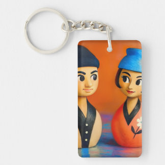 MID-CENTURY POP ART. KEY RING