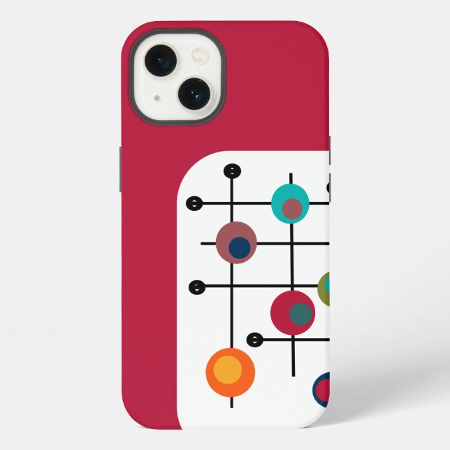 Mid-Century Rectangle  iPhone Case (Back)