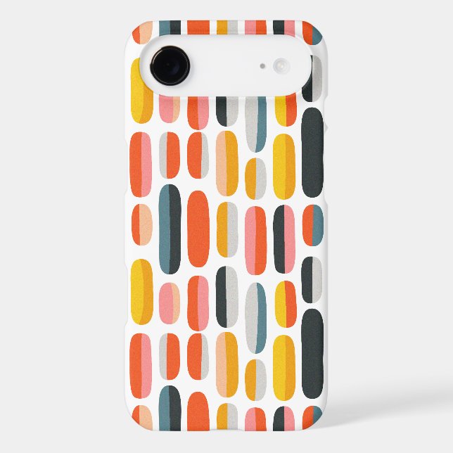 Mid Century Retro Geometric Abstract Pattern (Back)