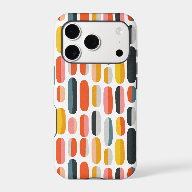 Mid Century Retro Geometric Abstract Pattern (Back)