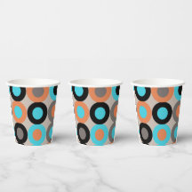 Mid Century Retro Paper cups