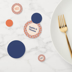 Mid Century Retro Wedding Confetti