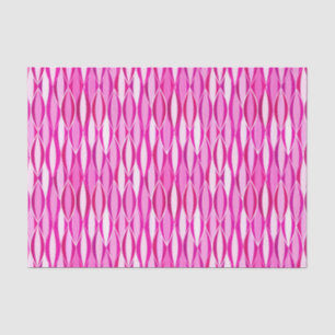 Mid-Century Ribbon Print - shades of fuchsia pink Tissue Paper