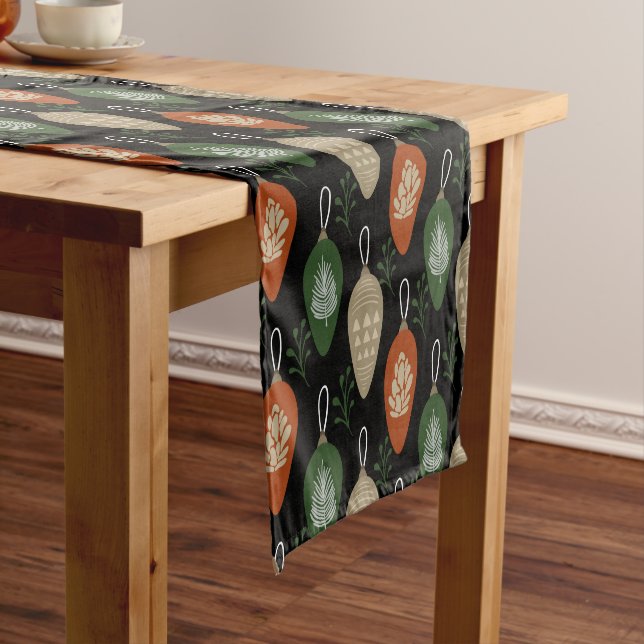 Mid Century Scandinavian Ornaments  Medium Table Runner (In Situ)