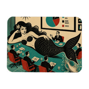 Mid Century Sea Witch on Corporate Meeting Day Magnet