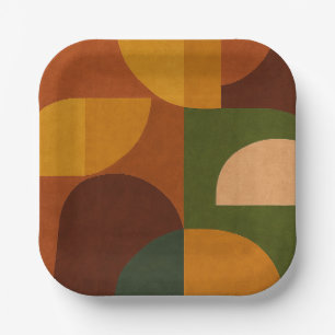 Mid-Century Soul Pattern Paper Plate