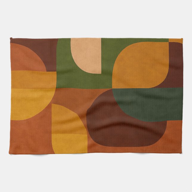 Mid-Century Soul Pattern Tea Towel (Horizontal)