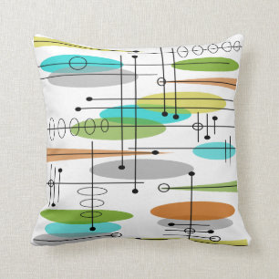Mid-century Space Age Abstract Cushion