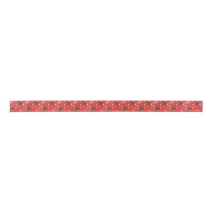 Mid-century Space Age, Starburst, Atomic, Pink Satin Ribbon