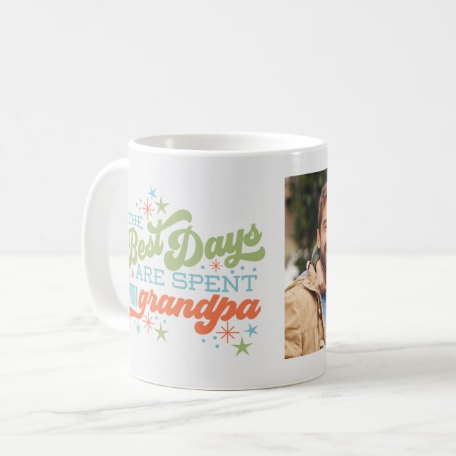 Mid-Century Starburst Coffee Mug (Front Left)