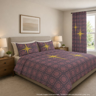 Mid Century Starburst Pillowcase