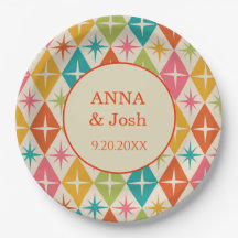 Mid Century stars on Harlequin Diamonds Wedding