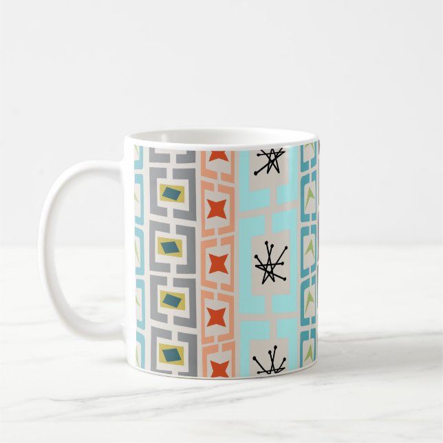 Mid-Century Stripes  Coffee Mug (Left)