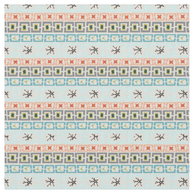 Mid-Century Stripes  Fabric (Close Up)