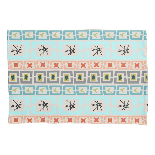 Mid-Century Stripes  Pillowcase (Front)