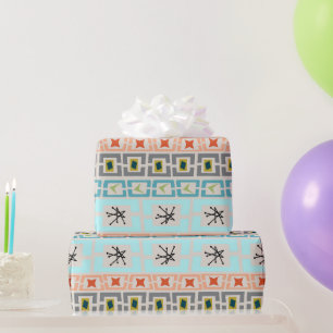 Mid-Century Stripes  Wrapping Paper
