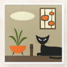 Mid Century Tabletop Cat with Mod Pods