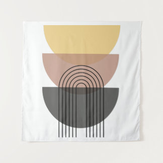 Mid century tapestry/Neutral/Geometrical Tapestry