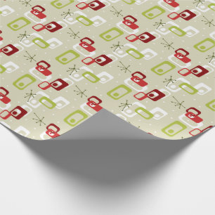 Mid-Century Tiki Atomic Wrapping Paper