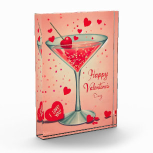 Mid Century Valentine Martini cocktail Photo Block