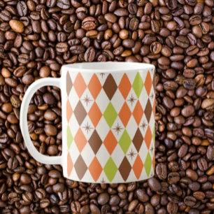 Mid-Century Vibes – Geometric Chic Coffee Mug