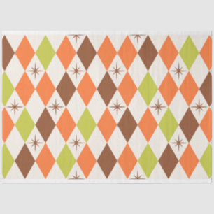Mid-Century Vibes – Retro Geometric Tissue Paper