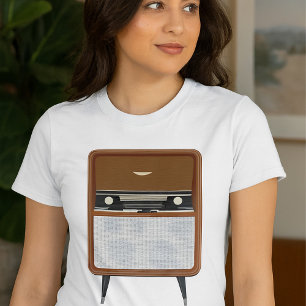 Mid Century Vintage Radio Retro Music Lover T-Shirt