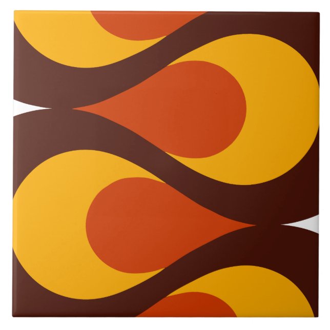 Mid Century Waves Tile (Front)