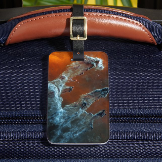 Mid-Infrared The Pillars Of Creation. Luggage Tag (Front Insitu 2)
