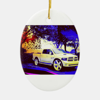 MID-KNIGHT TRUCK STOP CERAMIC TREE DECORATION