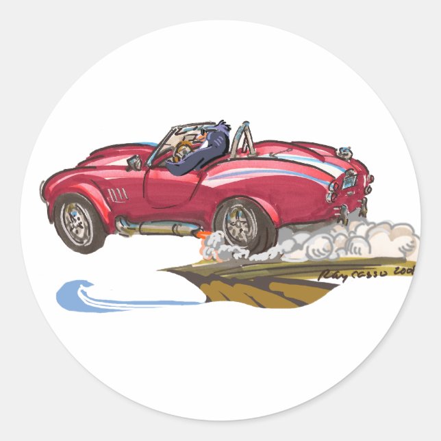 MiD LiFe PeNgUiN Classic Round Sticker (Front)