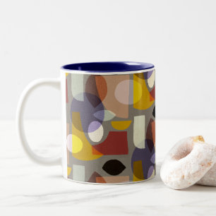 Mid-mod abstract shapes mug