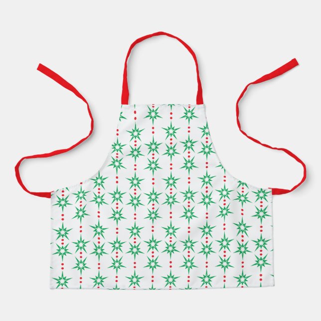 Mid Mod Garland Small Apron (Front)