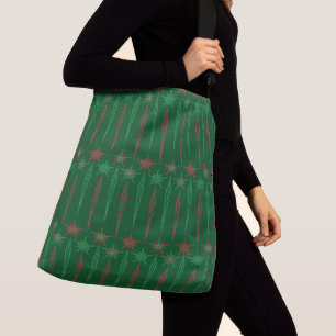 Mid Mod Icicles Green Crossbody Bag (2 Sizes)