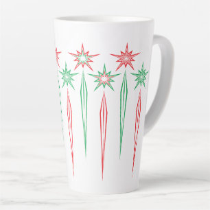 Mid Mod Icicles Large Latte Mug